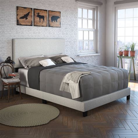 Weights & Dimensions. . Full size upholstered platform bed